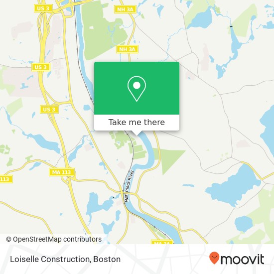 Loiselle Construction map