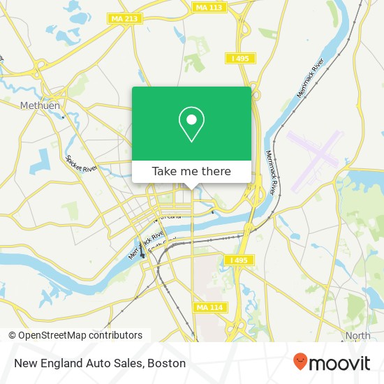 Mapa de New England Auto Sales