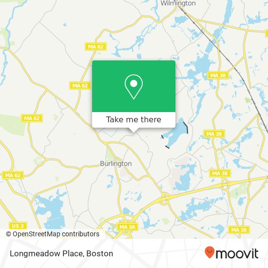 Mapa de Longmeadow Place