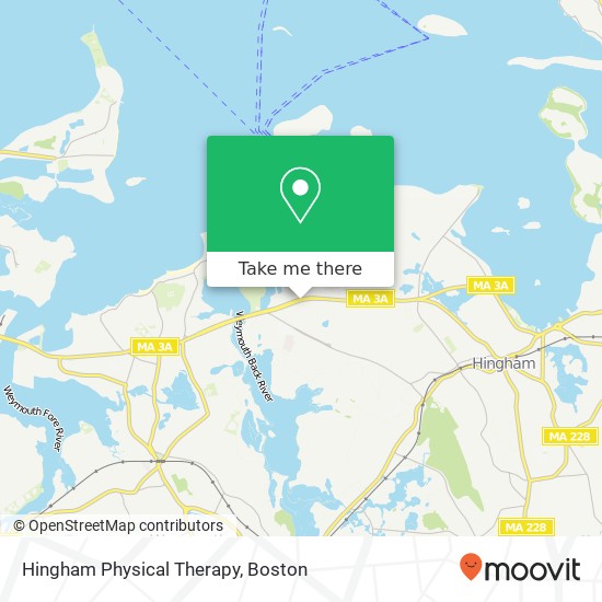 Hingham Physical Therapy map