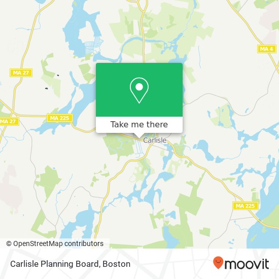 Mapa de Carlisle Planning Board