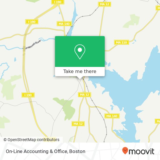 On-Line Accounting & Office map