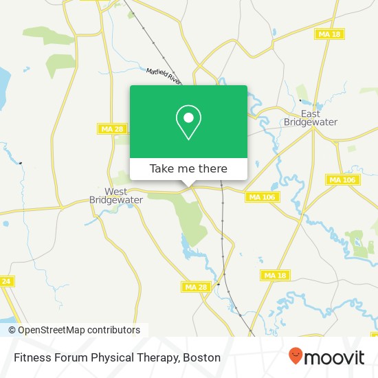 Fitness Forum Physical Therapy map