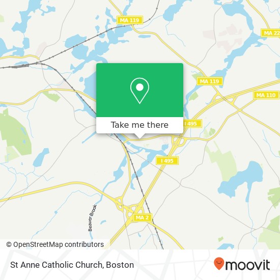 St Anne Catholic Church map