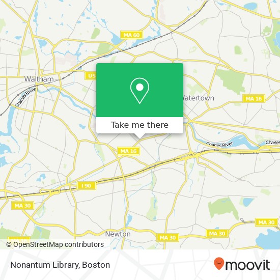 Mapa de Nonantum Library