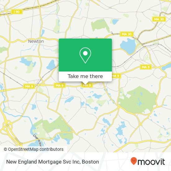 New England Mortgage Svc Inc map