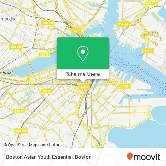 Mapa de Boston Asian Youth Essential