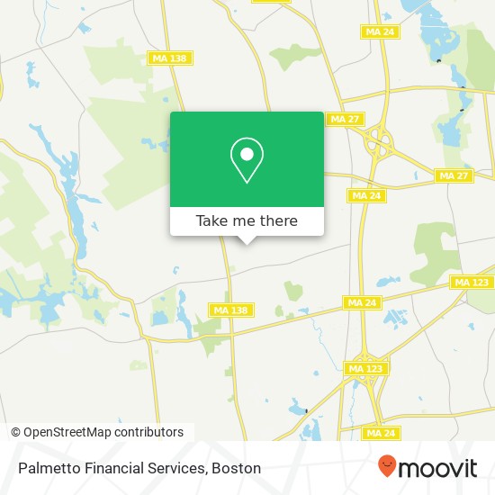 Mapa de Palmetto Financial Services