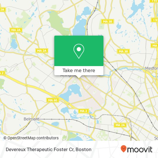 Devereux Therapeutic Foster Cr map