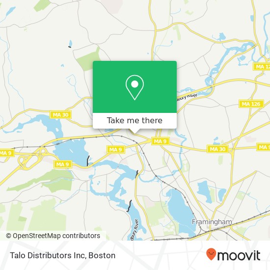 Talo Distributors Inc map