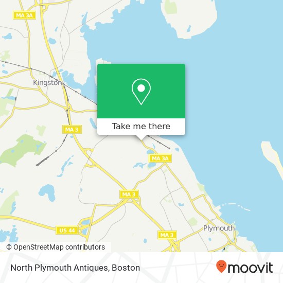 North Plymouth Antiques map