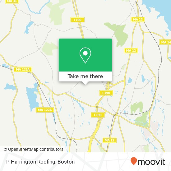 Mapa de P Harrington Roofing