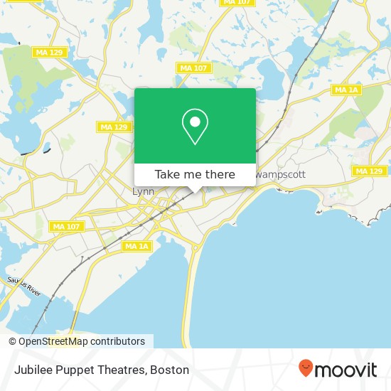 Mapa de Jubilee Puppet Theatres