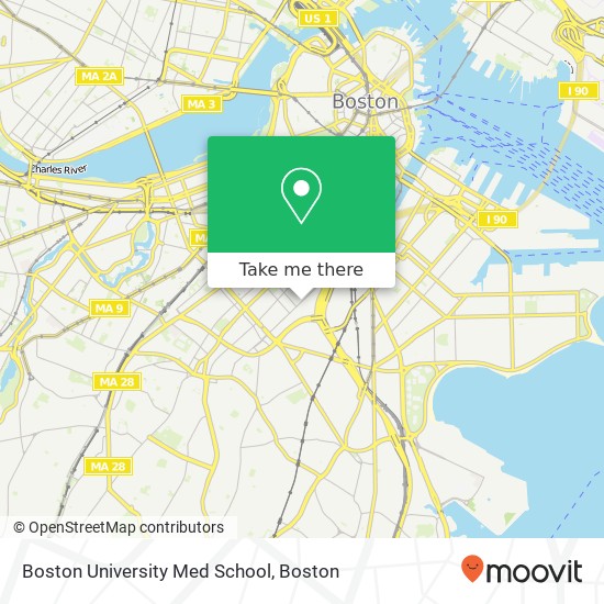 Boston University Med School map