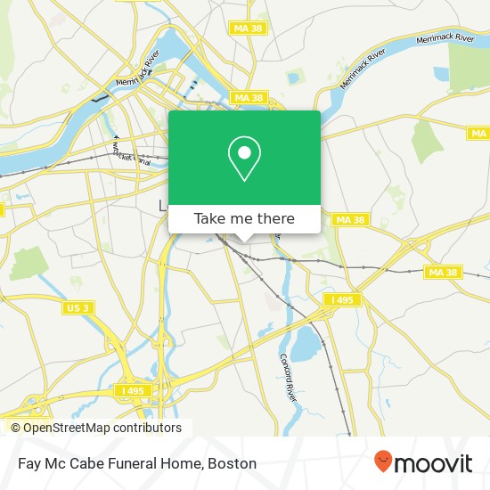 Mapa de Fay Mc Cabe Funeral Home