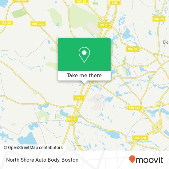 North Shore Auto Body map