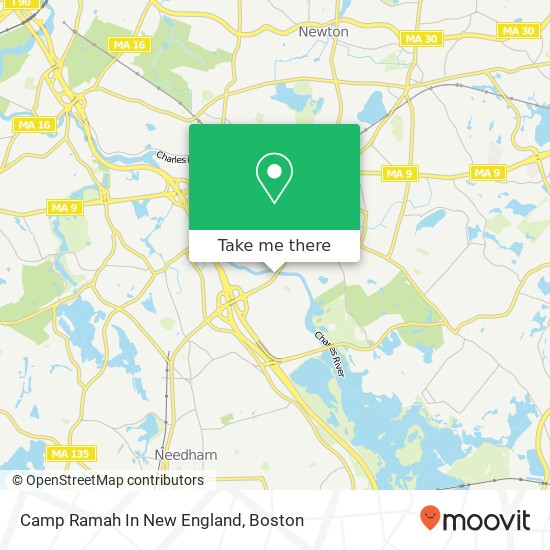 Camp Ramah In New England map