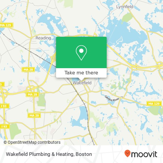 Mapa de Wakefield Plumbing & Heating