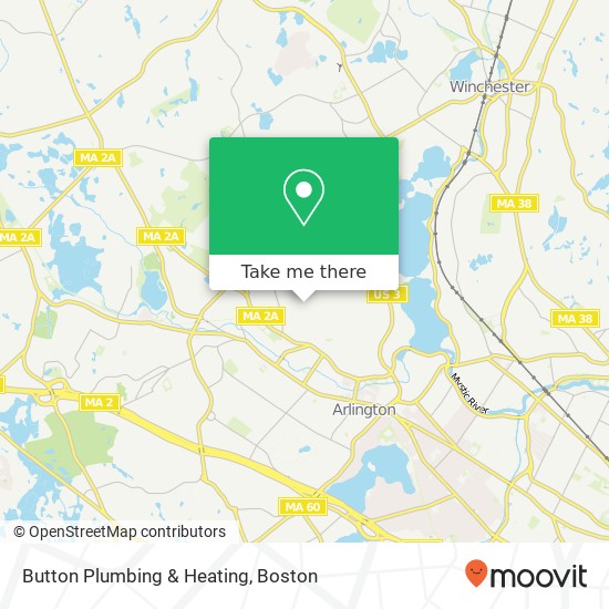 Mapa de Button Plumbing & Heating