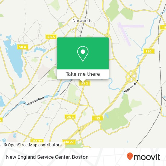 Mapa de New England Service Center