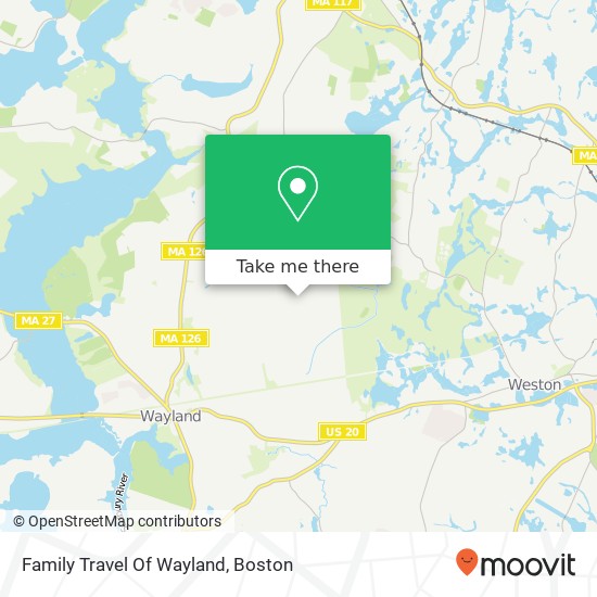 Mapa de Family Travel Of Wayland