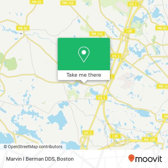 Marvin I Berman DDS map