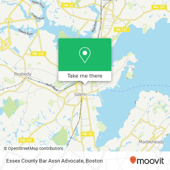 Essex County Bar Assn Advocate map