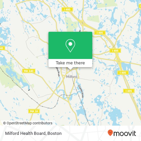 Mapa de Milford Health Board