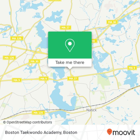 Boston Taekwondo Academy map