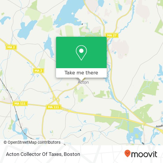 Acton Collector Of Taxes map