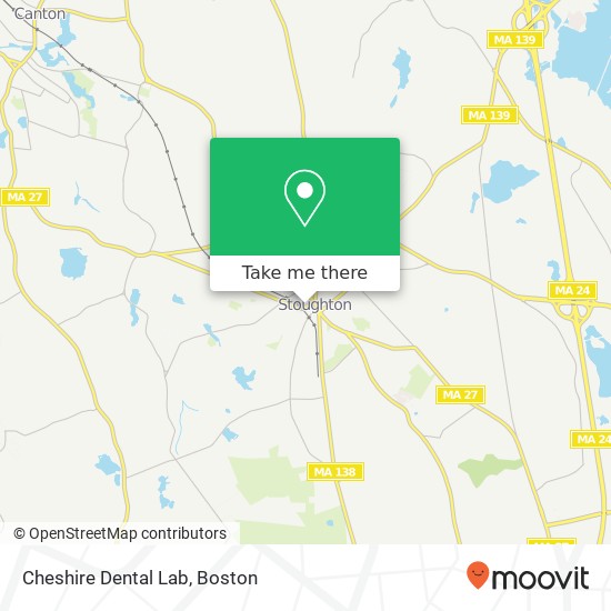 Cheshire Dental Lab map