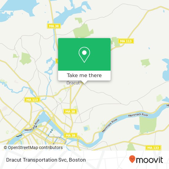 Mapa de Dracut Transportation Svc