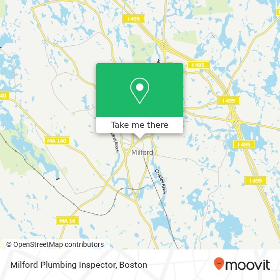 Mapa de Milford Plumbing Inspector