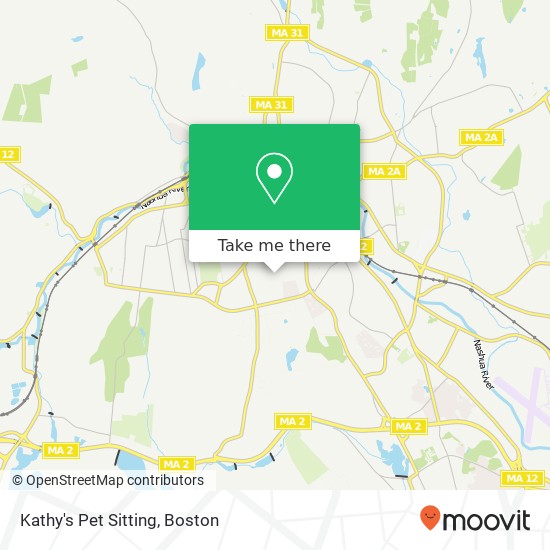 Mapa de Kathy's Pet Sitting