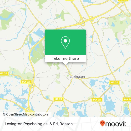 Lexington Psychological & Ed map