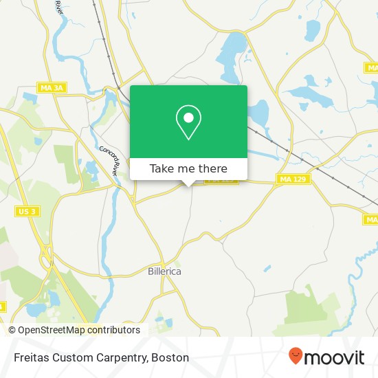 Freitas Custom Carpentry map