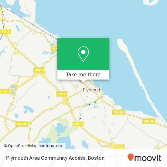 Plymouth Area Community Access map