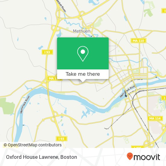 Oxford House Lawrene map