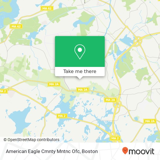 American Eagle Cmnty Mntnc Ofc map