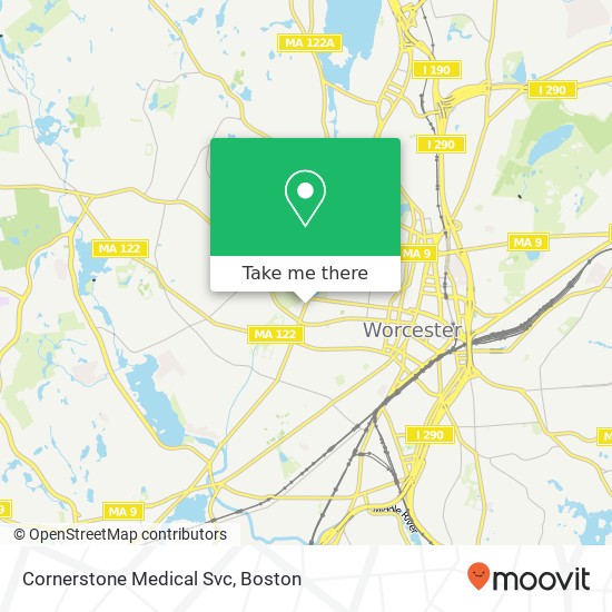 Cornerstone Medical Svc map