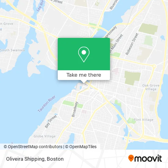 Oliveira Shipping map