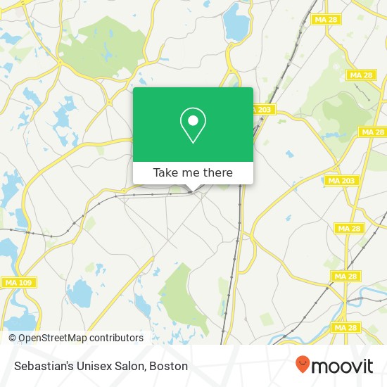 Sebastian's Unisex Salon map