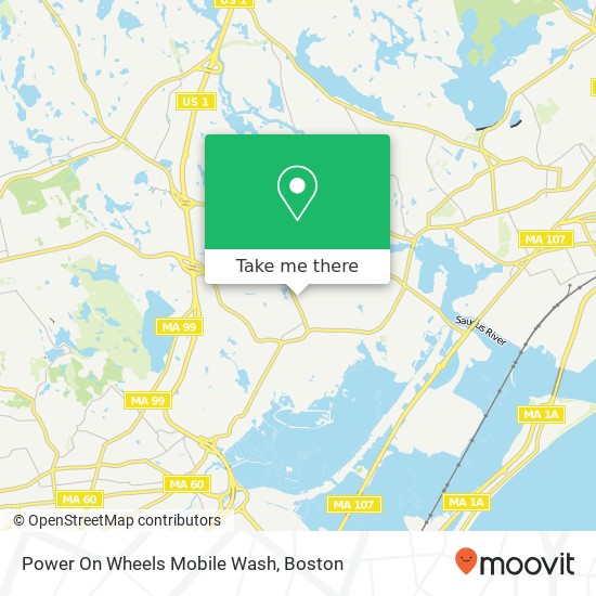 Mapa de Power On Wheels Mobile Wash