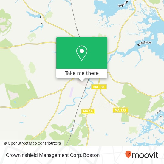 Mapa de Crowninshield Management Corp