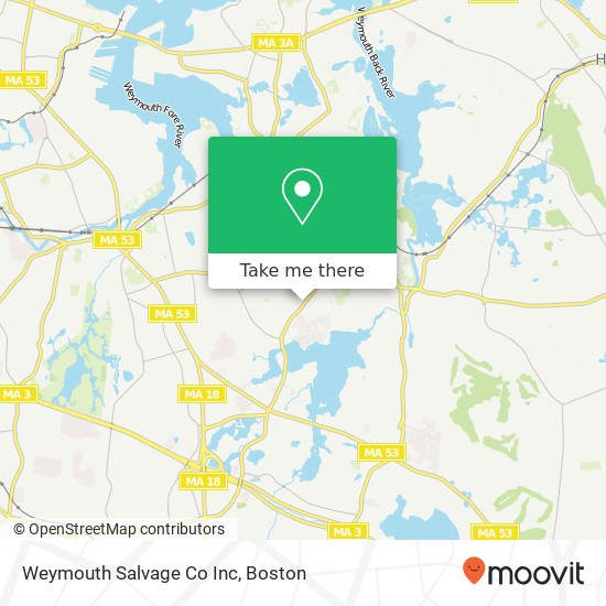 Mapa de Weymouth Salvage Co Inc