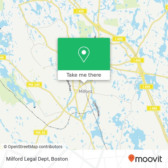 Milford Legal Dept map