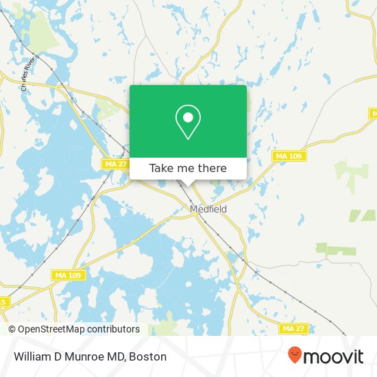 William D Munroe MD map