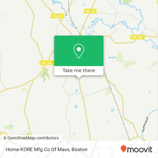 Mapa de Home-KORE Mfg Co Of Mass