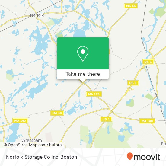 Mapa de Norfolk Storage Co Inc