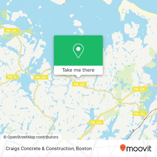 Mapa de Craigs Concrete & Construction